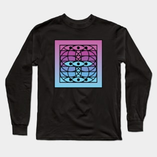 Doc Labs - Third Eye / Awakening (Geometric Art / Meditation / Yoga) - Version 4 - (Blue/Purple) Long Sleeve T-Shirt